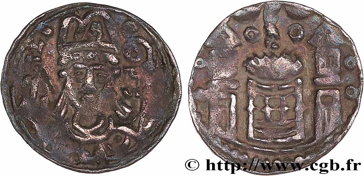 LIÈGE ÉVÊCHÉ DE LIÈGE ALBERT DE CUYCK Denier n.d. Huy fwo_780320 Monde