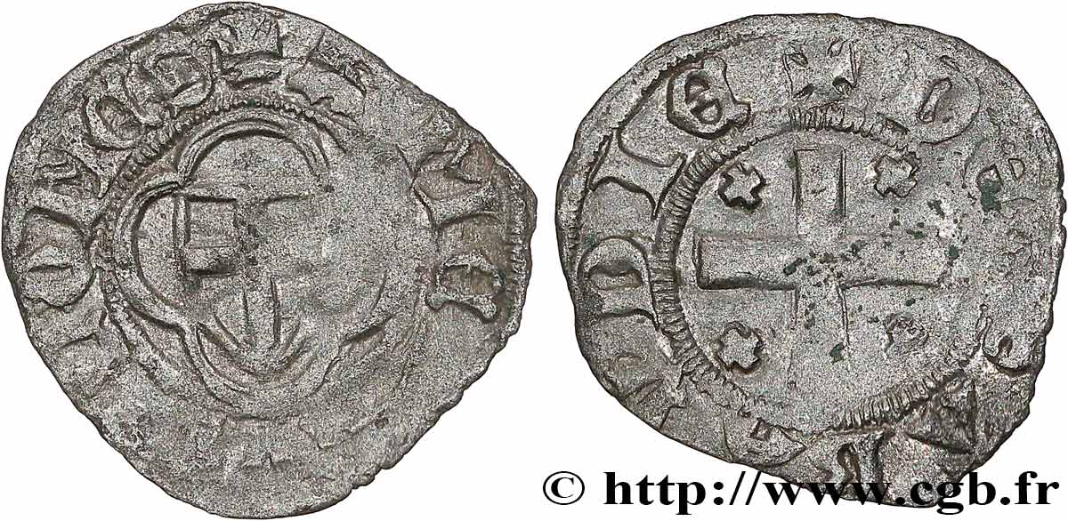 SAVOY - COUNTY OF SAVOY - AMADEUS VIII (COUNT) Viennois, 2e type (Viennese, II tipo) n.d. Atelier Indéterminé VF 