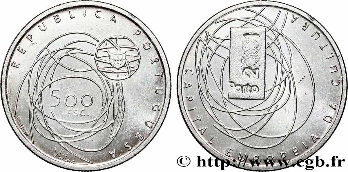 PORTUGAL 500 Escudos Porto 2001, capitale européenne de la culture 2001  EBC 