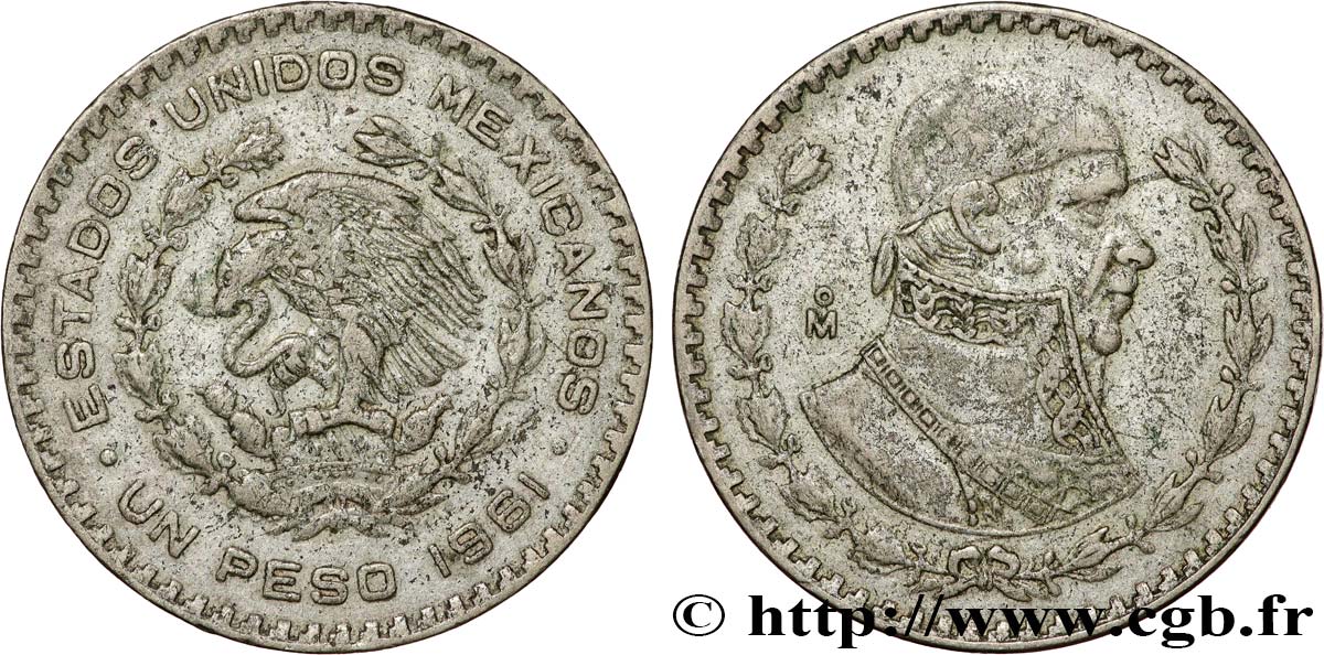 MEXIQUE 1 Peso Jose Morelos y Pavon 1961 Mexico fwo_783821 Monde