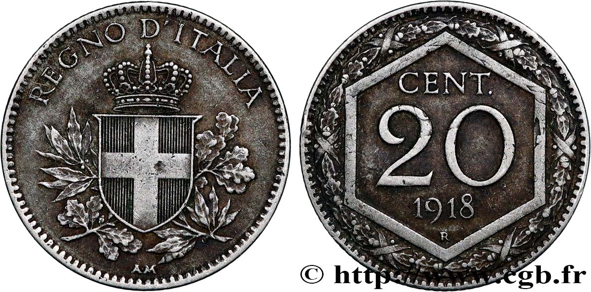 ITALIE 20 Centesimi 1918 Rome TTB 