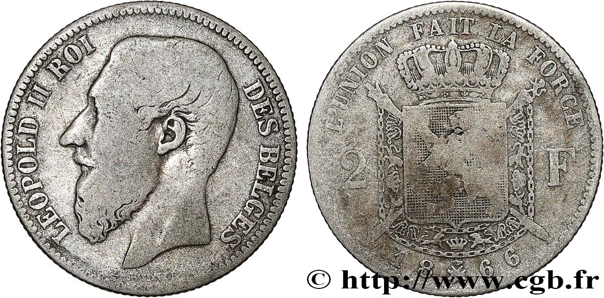 Lot De 3 Pièces Argent Anciennes - 1 Franc Belge 1867 Et Deux Autres