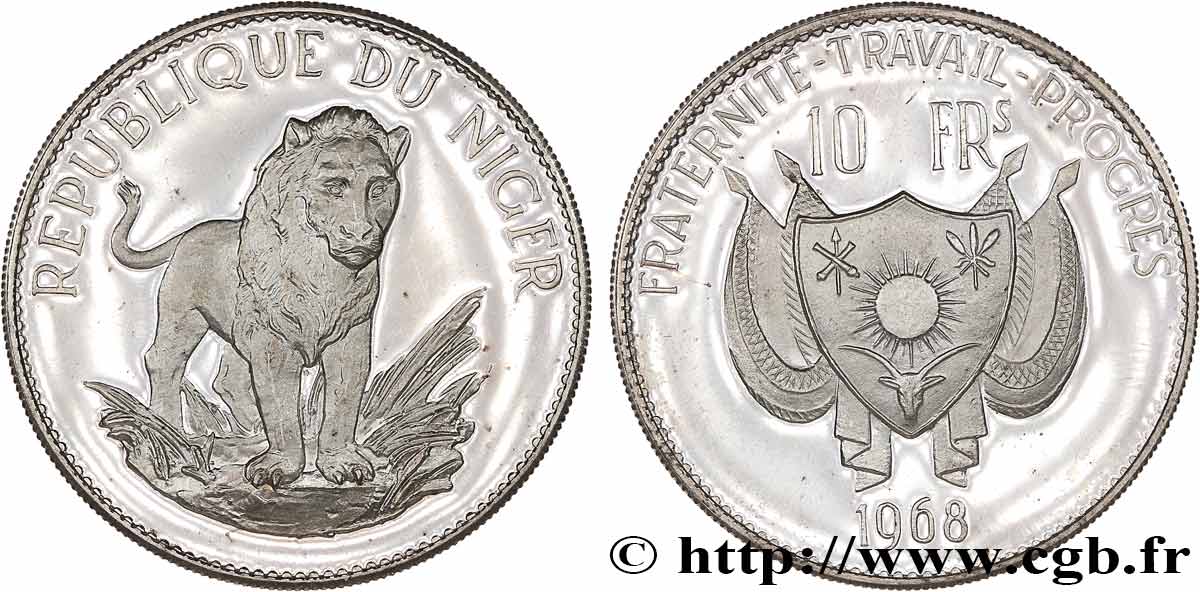 NIGER 10 Francs 1968  fST 