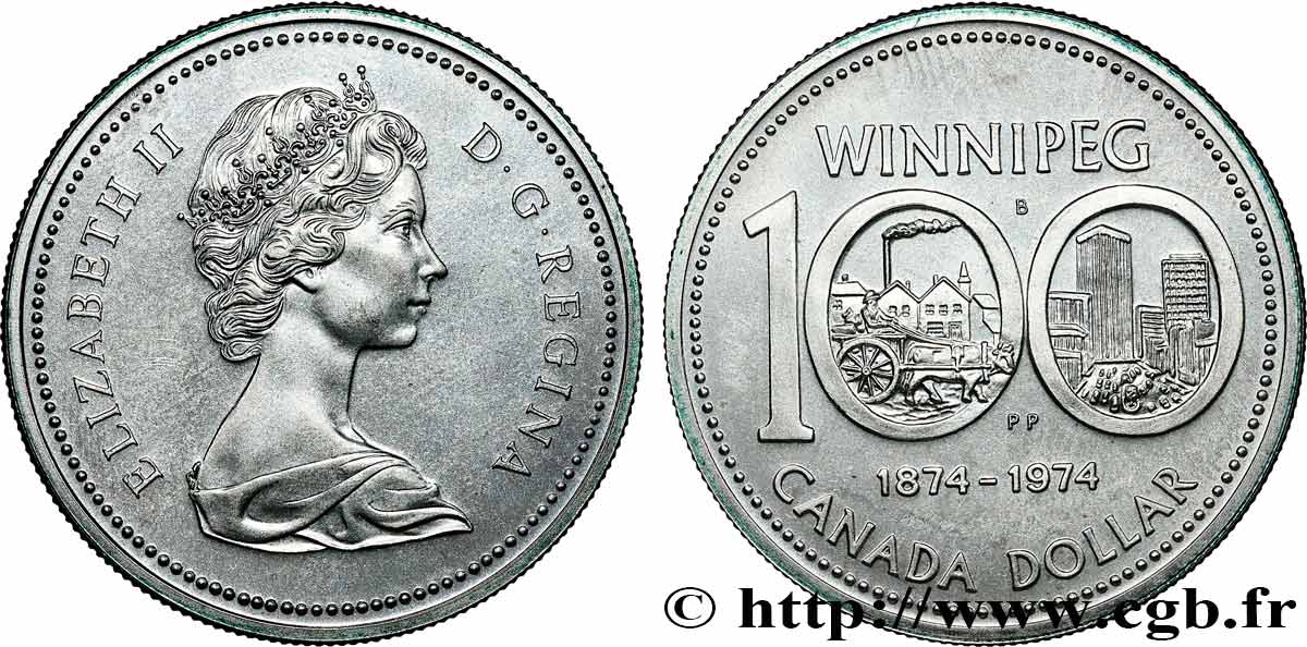 CANADá
 1 Dollar Centenaire de Winnipeg 1974  SC 