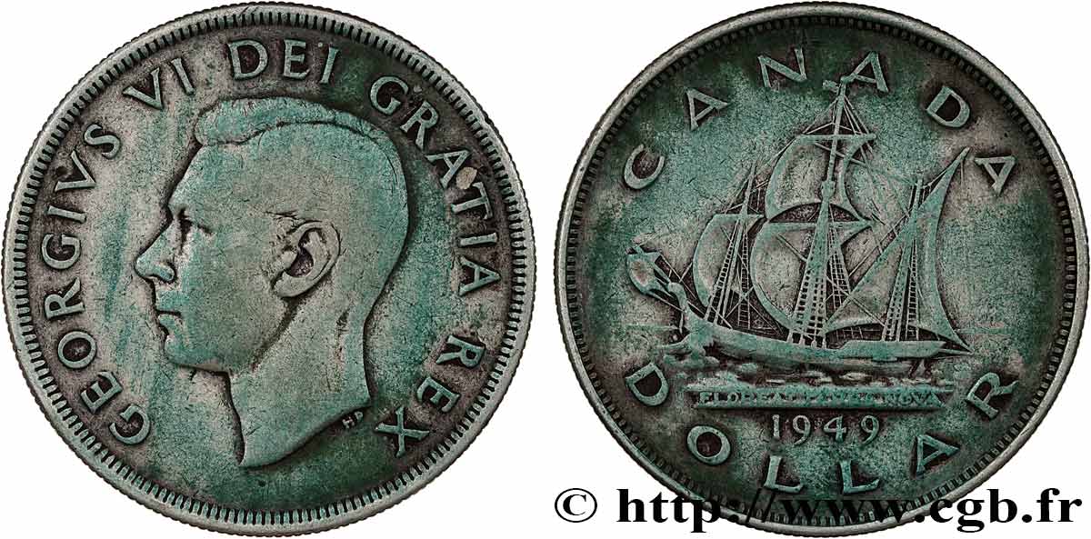 KANADA 1 Dollar Georges VI “Matthew” 1949  SS 