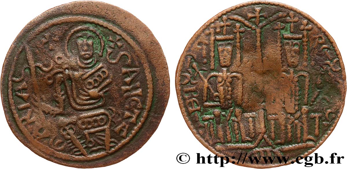 HONGRIE - ROYAUME DE HONGRIE - BELA III Follis c. 1173-1196 Buda TTB 