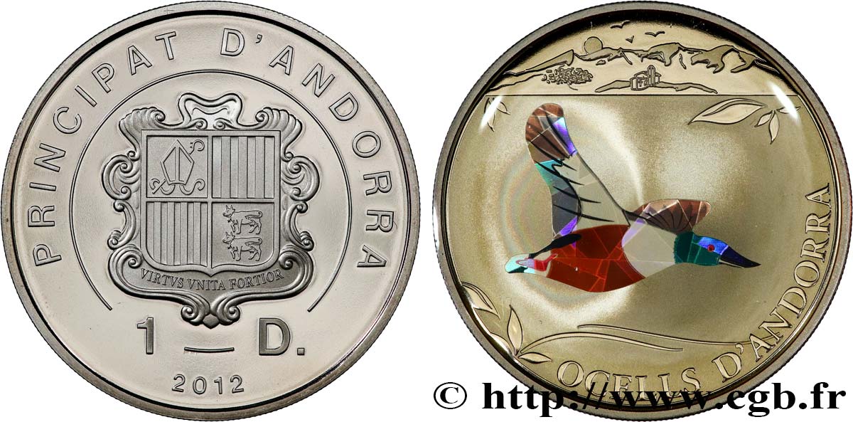 ANDORRE (PRINCIPAUTÉ) 1 Diner Proof Canard Souchet 2012  FDC 