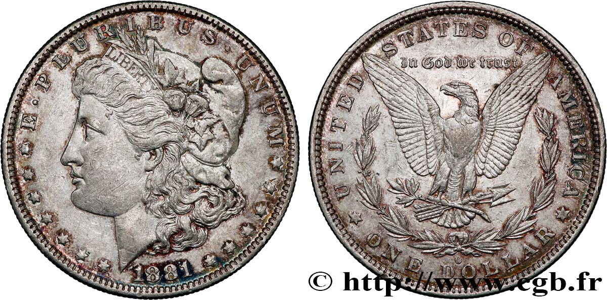 VEREINIGTE STAATEN VON AMERIKA 1 Dollar Morgan 1881 Nouvelle-Orléans fVZ 