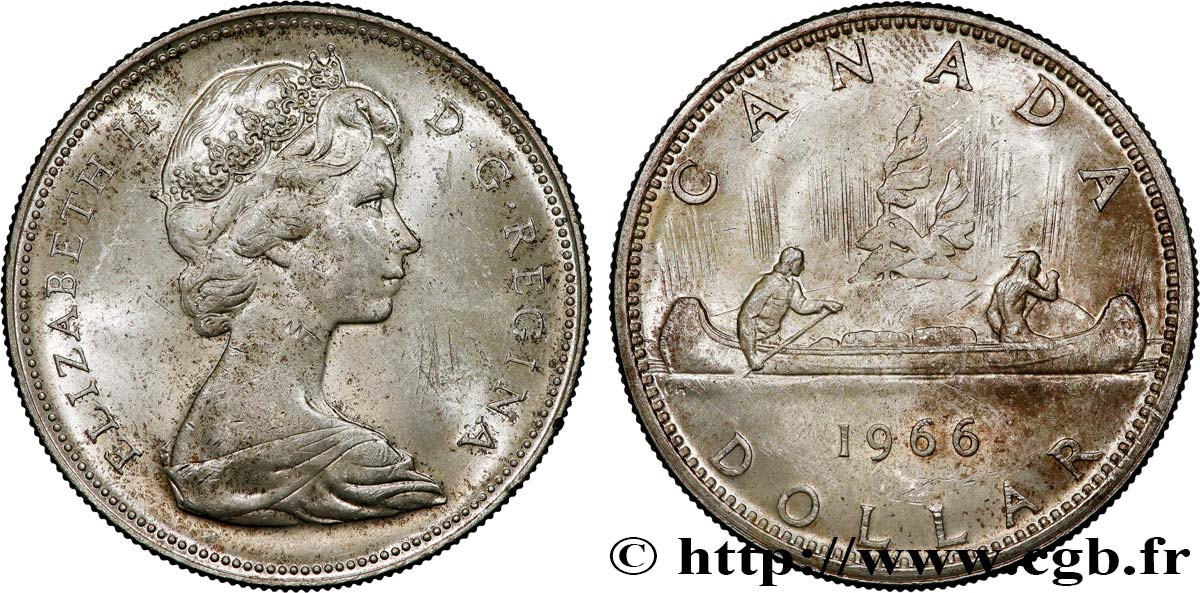 CANADA 1 Dollar Elisabeth II 1966  SUP 