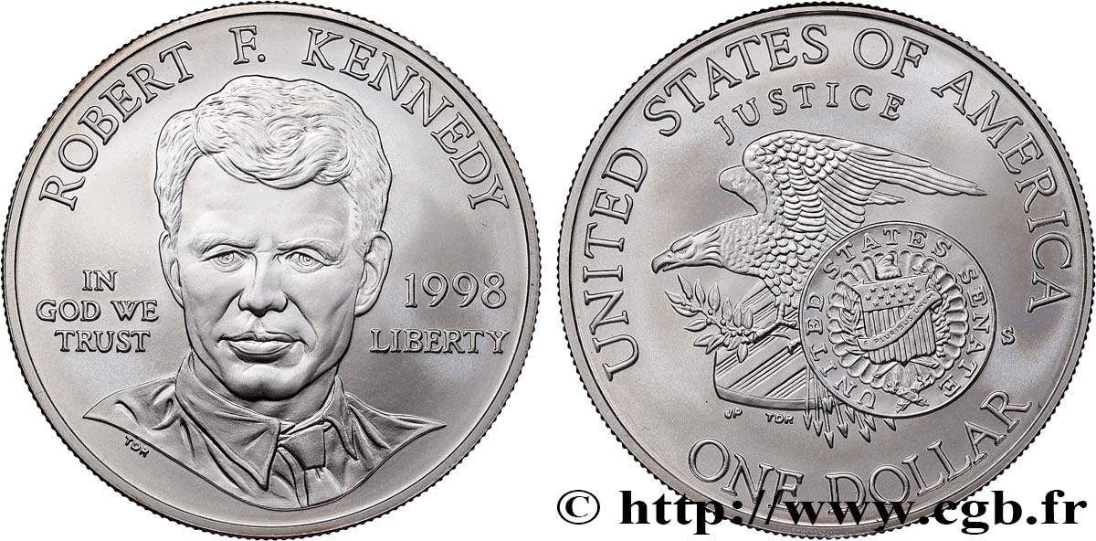 STATI UNITI D AMERICA 1 Dollar Kennedy 1998 San Francisco MS 