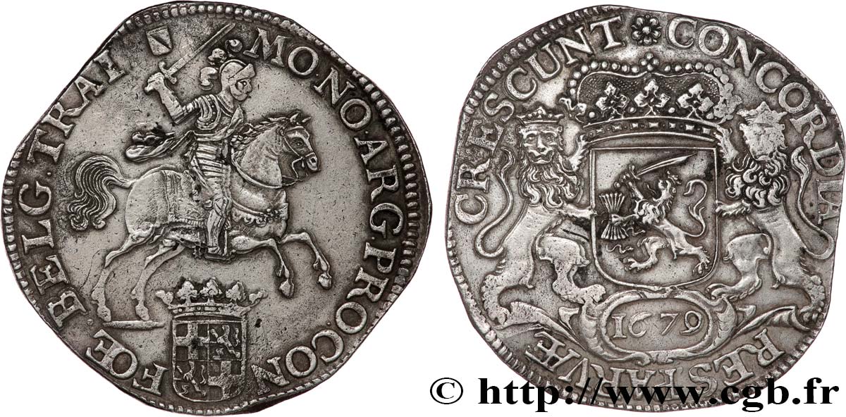 NETHERLANDS - UNITED PROVINCES - UTRECHT Ducat d’argent 1679  AU 