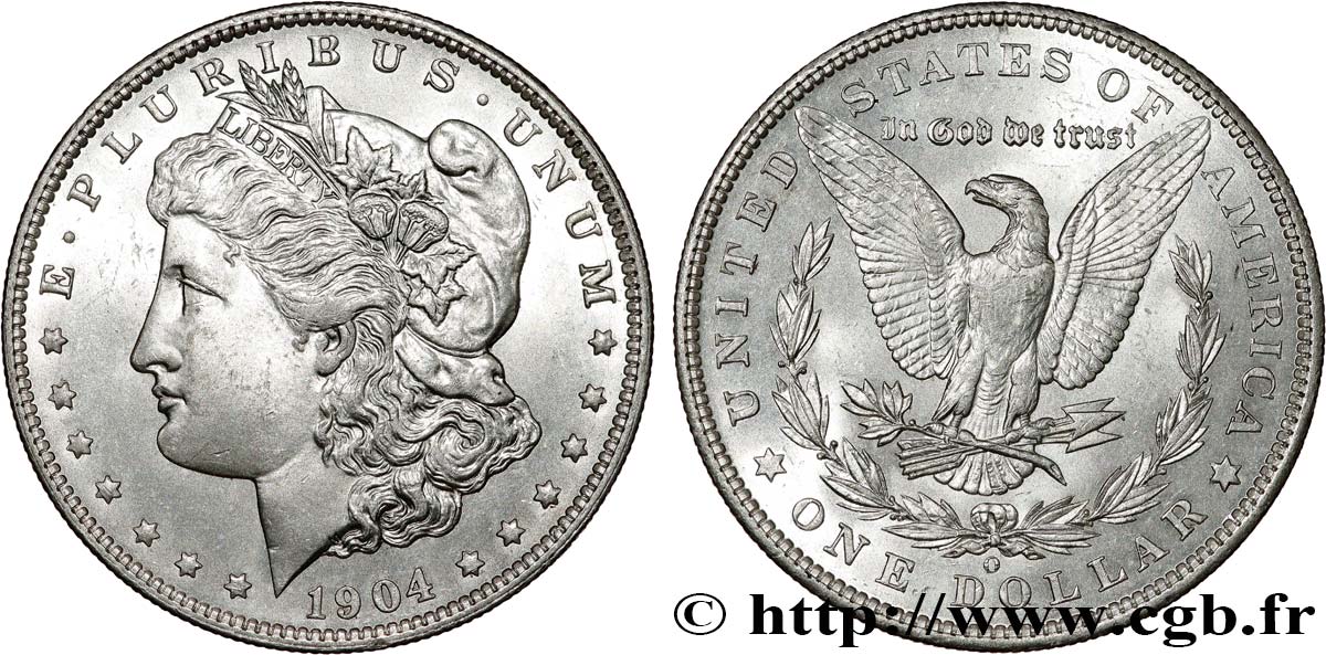 ÉTATS-UNIS D AMÉRIQUE 1 Dollar Morgan 1904 Philadelphie SUP 