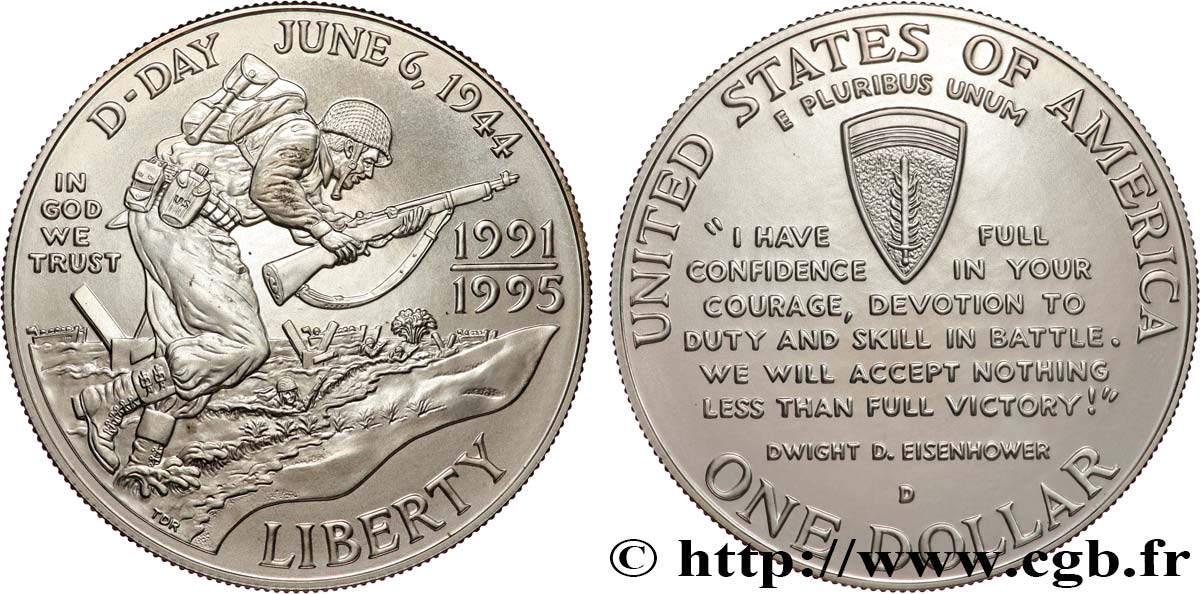 ÉTATS-UNIS D AMÉRIQUE 1 Dollar Seconde Guerre Mondiale 1995 Denver SPL 