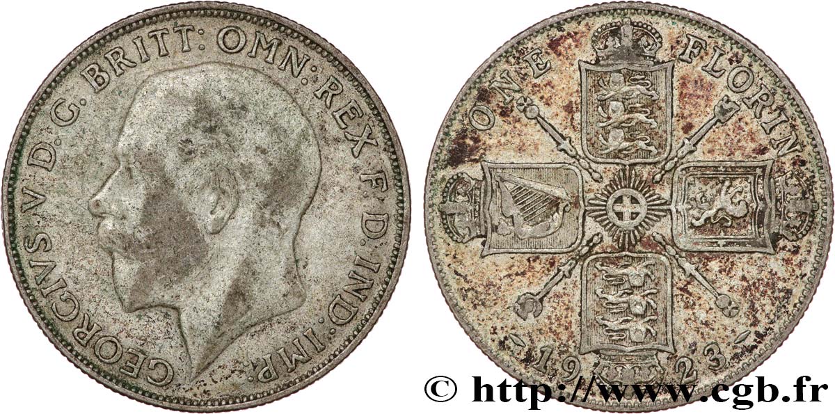 REINO UNIDO 1 Florin Georges V 1923  BC 