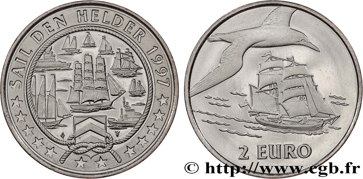 PAYS-BAS 2 Euro Proof Sail den Helder 1997  SPL 