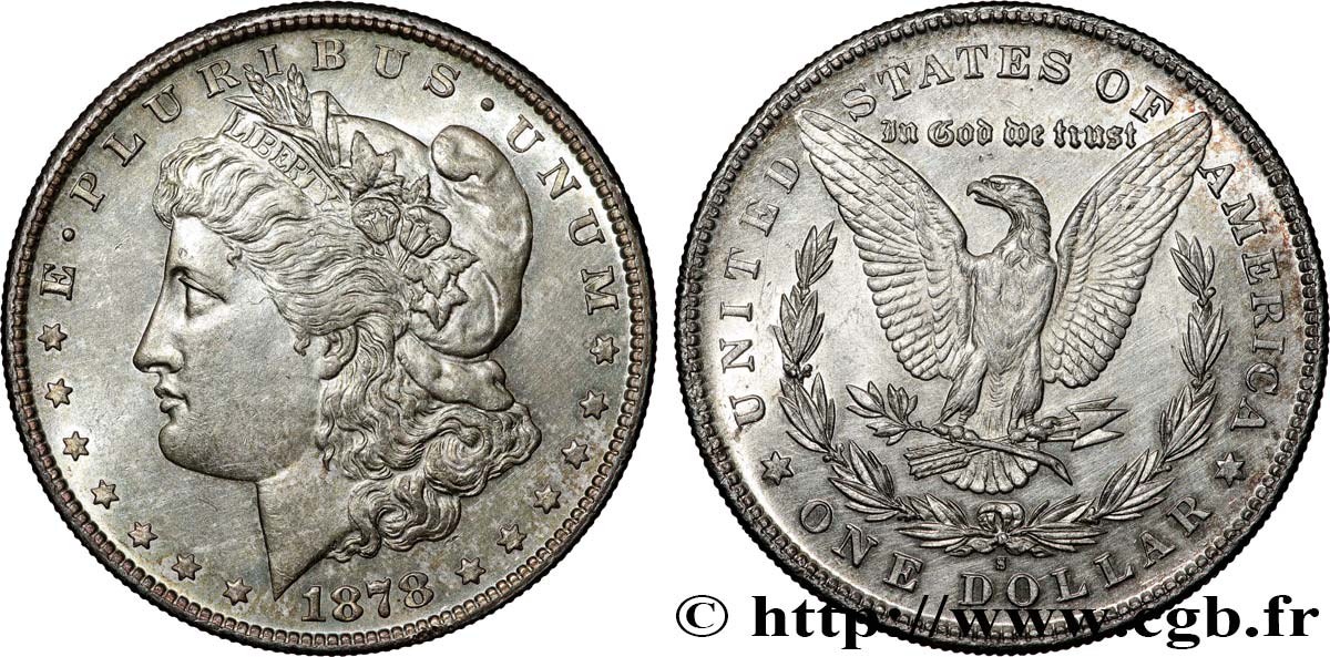 ESTADOS UNIDOS DE AMÉRICA 1 Dollar type Morgan 1878 San Francisco - S SC 