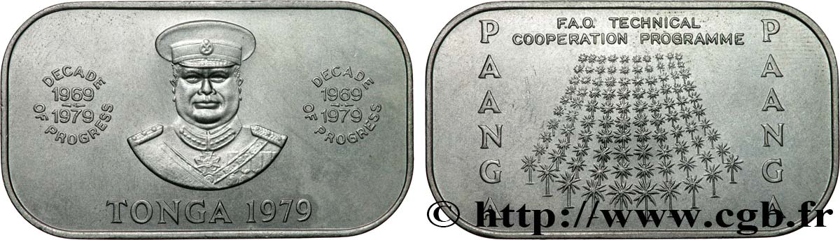 TONGA 1 Pa’anga roi Taufa’ahau Tupou IV - FAO 1979  SUP 