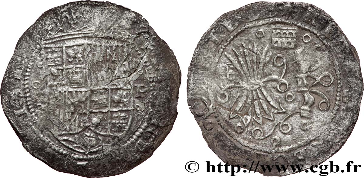 ESPAGNE - ROYAUME D ESPAGNE - ISABELLE ET FERDINAND LES ROIS CATHOLIQUES Réal n.d. Ségovie TB+ 