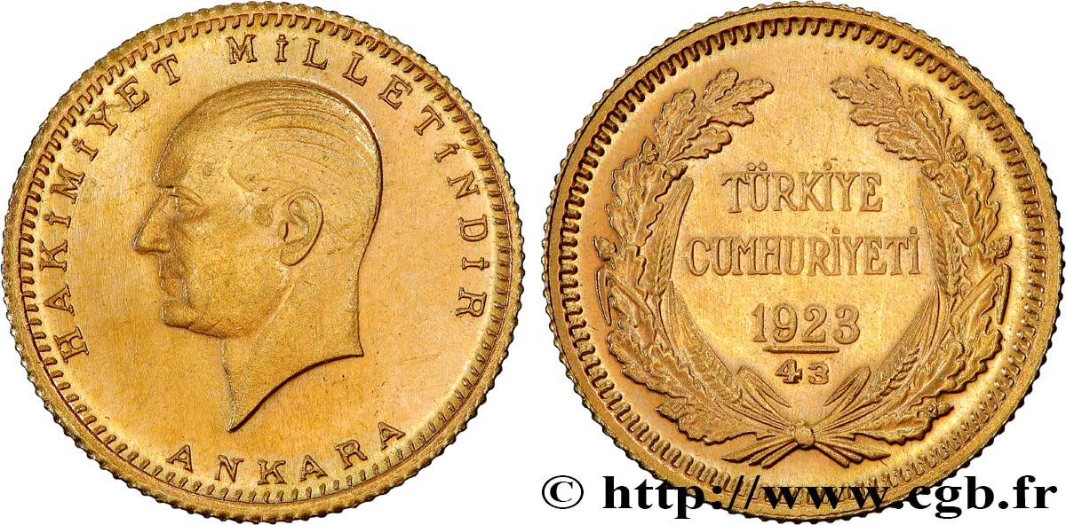 TURQUIE - RÉPUBLIQUE 50 Kurush 1923, An 43 = 1966  SPL 