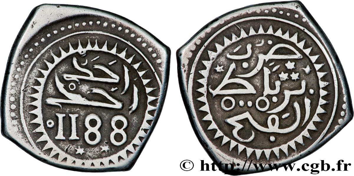 MARRUECOS - (SIDI) MOHAMMED III 10 Dirhams ou Mitqal AH1188  1774 Rabat MBC 