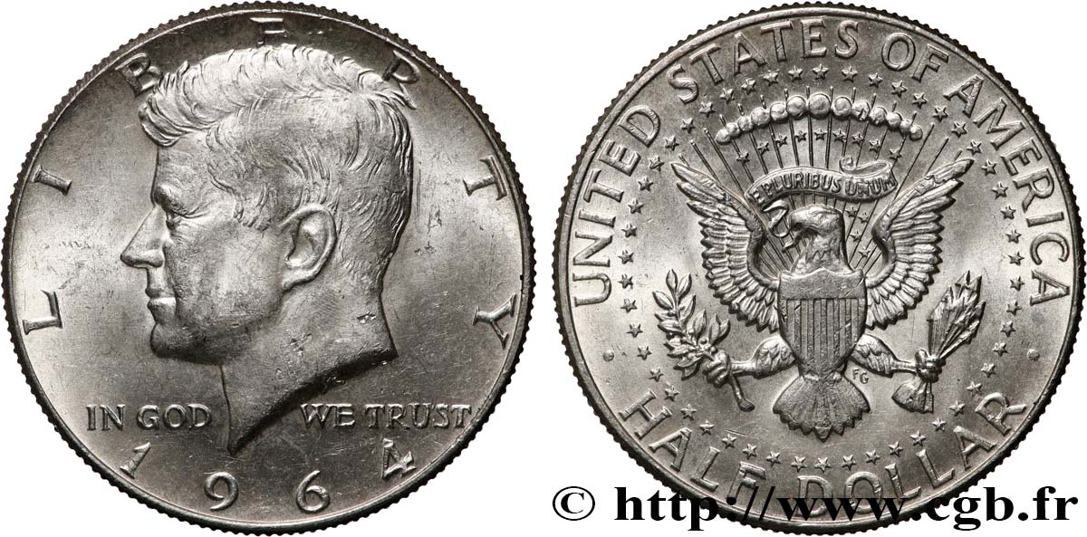 TATS UNIS D AM RIQUE 1 2 Dollar Kennedy 1964 Philadelphie Fwo 819596 Monde tats-unis-d-am-rique-1-2-dollar-kennedy-1964-philadelphie-fwo-819596-monde