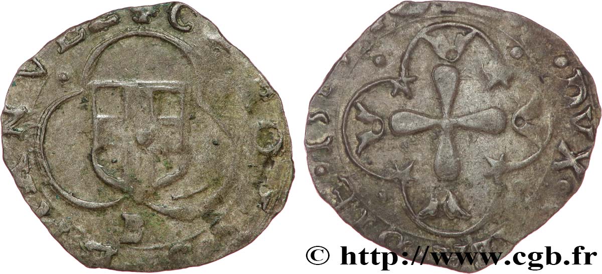 SAVOY - DUCHY OF SAVOY - CHARLES-EMMANUEL I Parpaiolle du 1er type (parpagliola di I tipo) n.d. Bourg-en-Bresse VF 