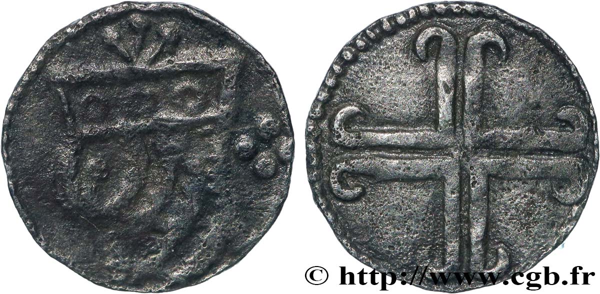 FLANDRE - ANONYME Petit denier ou maille n.d. Gand TTB 