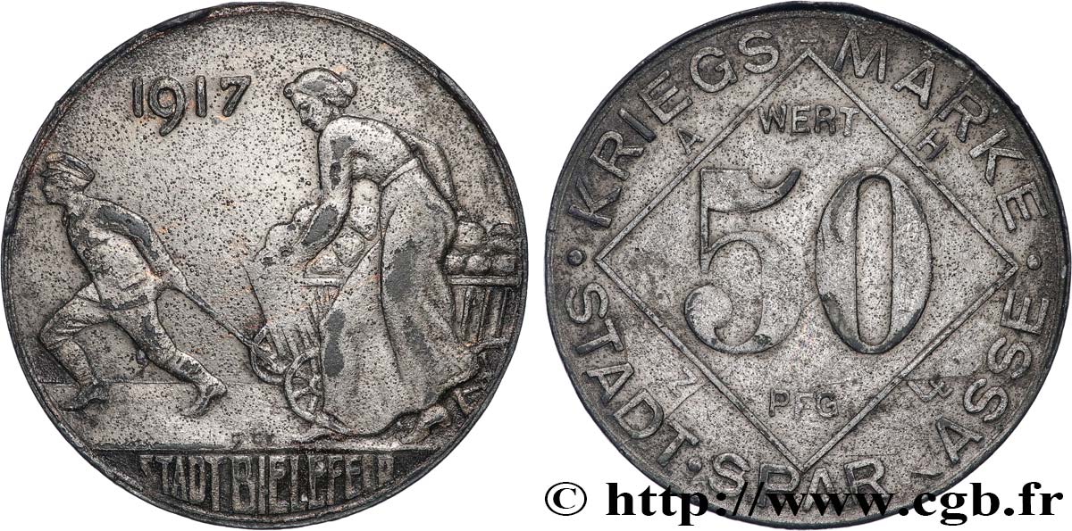 DEUTSCHLAND - Notgeld 50 Pfennig Bielefeld 1917  SS 