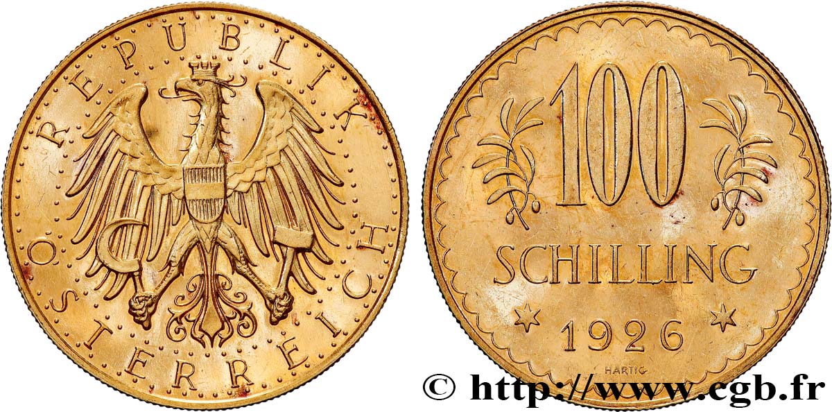 AUSTRIA 100 Schilling 1926 Vienne SPL 