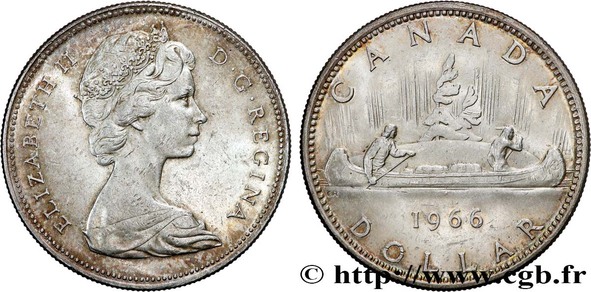 CANADA 1 Dollar Elisabeth II 1966  SUP 