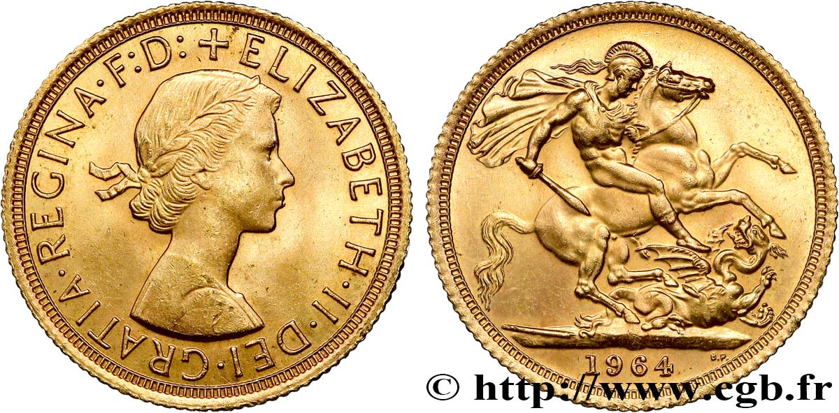 VEREINIGTEN KÖNIGREICH 1 Souverain Élisabeth II 1964 Londres fST 