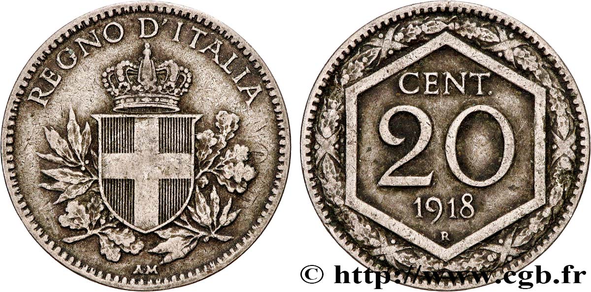 ITALIE 20 Centesimi 1918 Rome TTB 