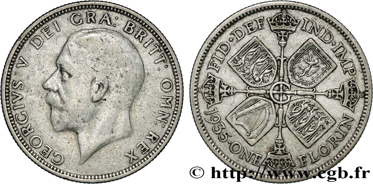 ROYAUME-UNI 1 Florin Georges V 1935  TB+ 