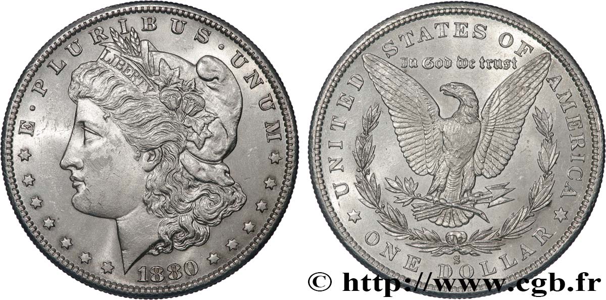 VEREINIGTE STAATEN VON AMERIKA 1 Dollar type Morgan 1880 San Francisco - S fST 
