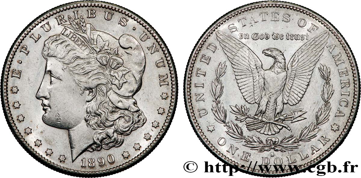 ESTADOS UNIDOS DE AMÉRICA 1 Dollar type Morgan 1890 San Francisco - S MBC 