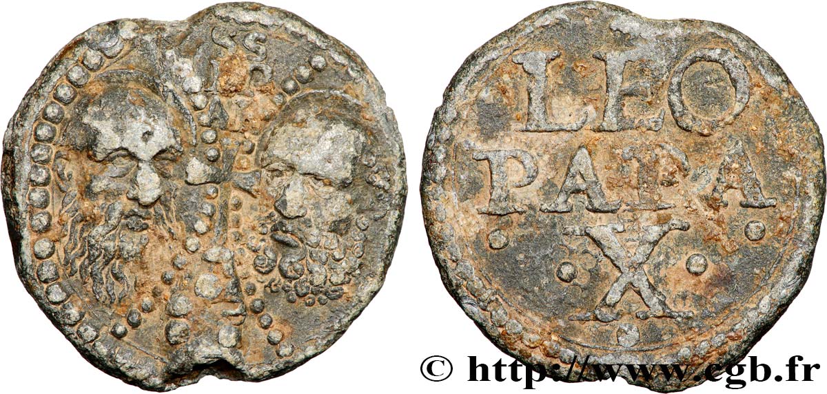 ITALIE - ÉTATS DU PAPE - LÉON X (Giovanni de Medici) Bulle papale  n.d. Rome TTB 