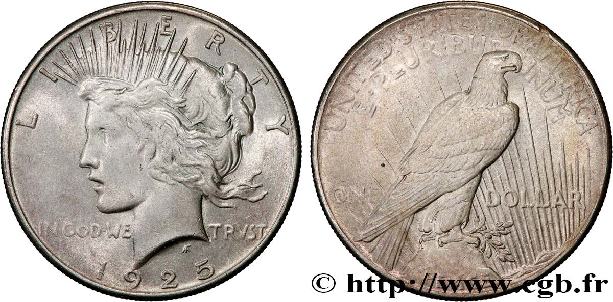 UNITED STATES OF AMERICA 1 Dollar type Peace 1925 Philadelphie XF 