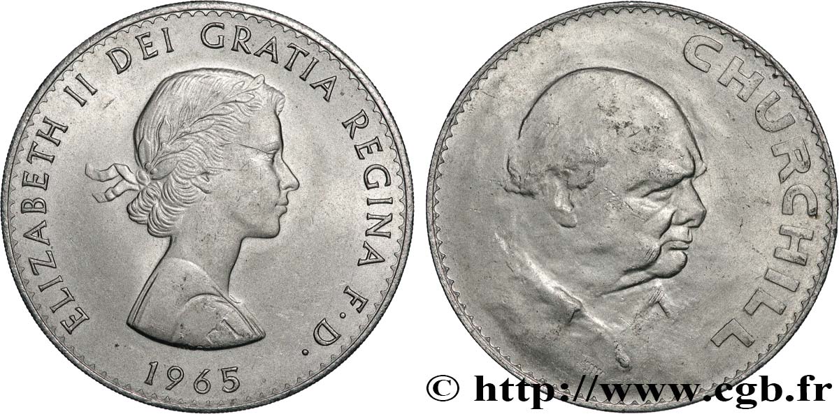 REGNO UNITO 1 Crown Winston Churchill 1965  SPL 