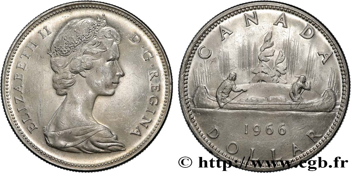 CANADA 1 Dollar Elisabeth II 1966  SPL 
