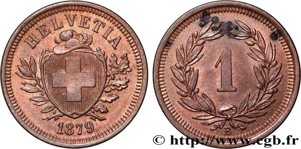 SUISSE 1 rappen 1879 Berne SUP 