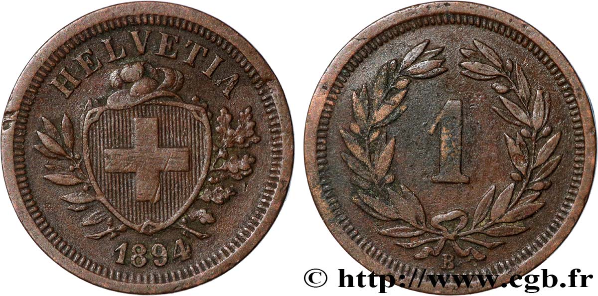 Pièce De Monnaie Suisse 1 Centime 1902 - KM 3,2, Collection Numismatique Neuf