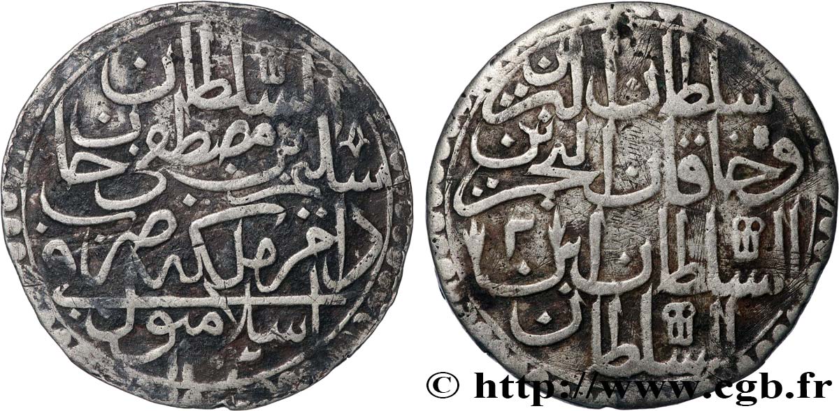 TURQUíA 2 Zolota au nom de Selim III AH1203 an 2 1789 Constantinople BC+ 