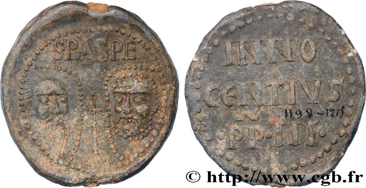 PAPAL STATES - INNOCENT III Bulle papale n.d. Rome XF/AU 