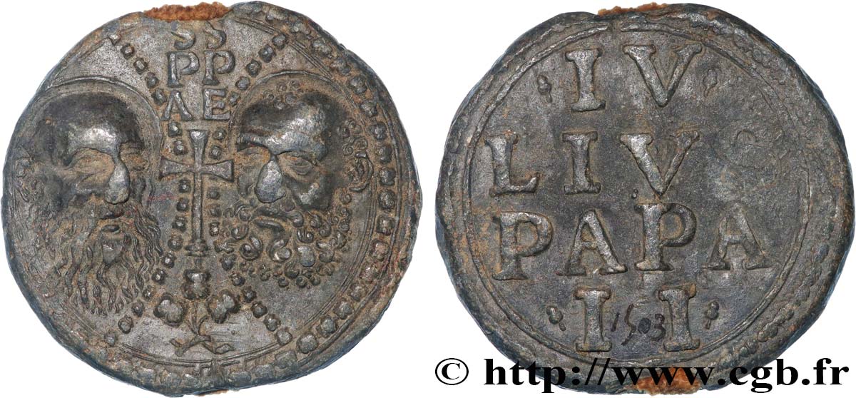 ITALY - PAPAL STATES - JULIUS II (Giuliano della Rovere) Bulle papale n.d.  XF 