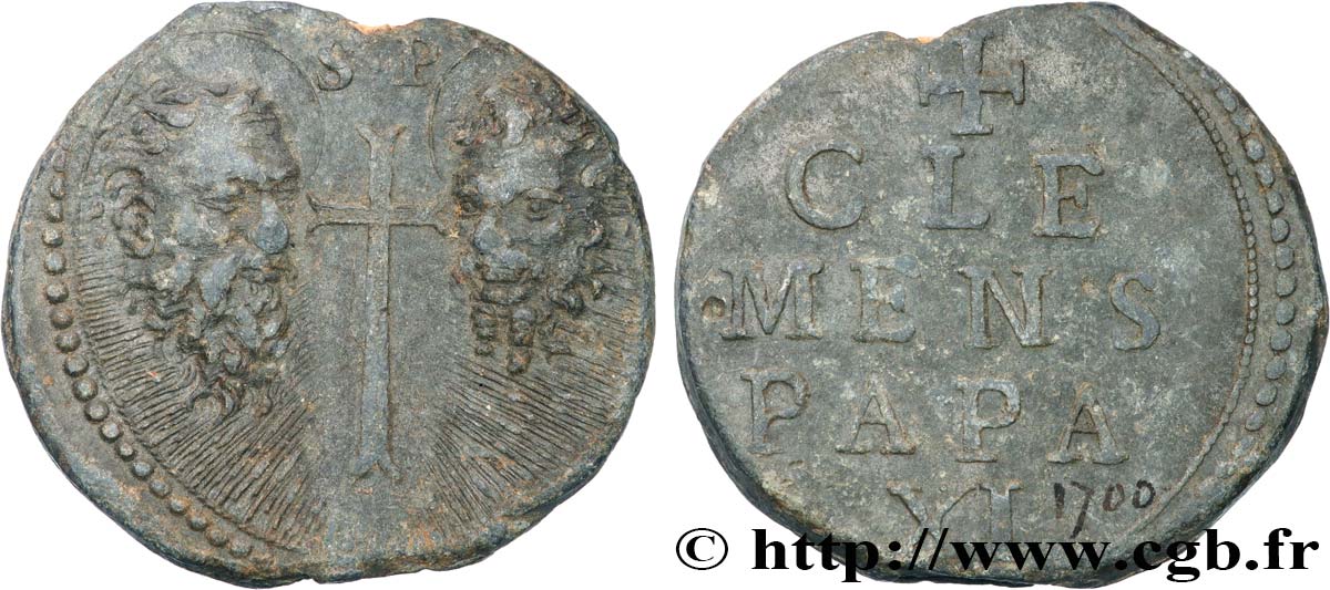 PAPAL STATES - CLEMENT XI (Gianfrancesco Albani) Bulle n.d. Rome XF 