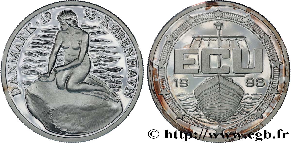DANEMARK Ecu Proof COPENHAGUE 1993  SPL 
