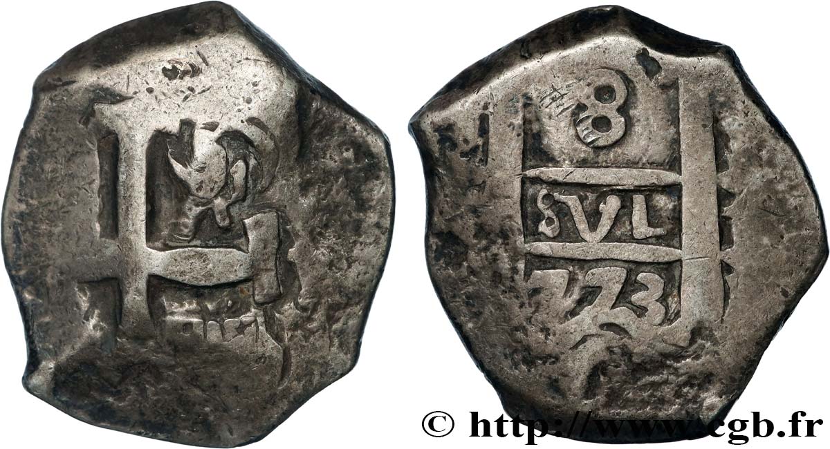 PÉROU - CHARLES III 8 Reales 1773 Potosi TTB 