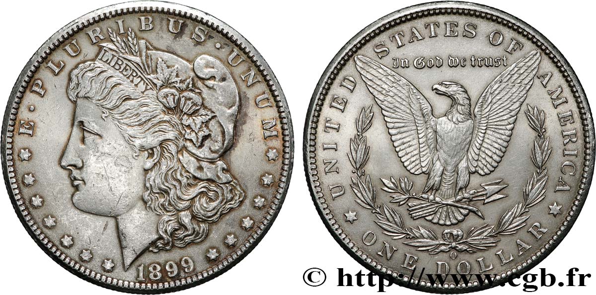 STATI UNITI D AMERICA 1 Dollar Morgan 1899 Nouvelle-Orléans BB/q.SPL 