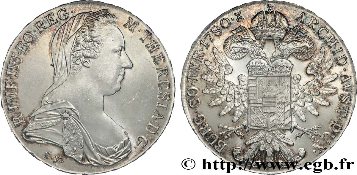 AUTRICHE 1 Thaler (REFRAPPE) Marie-Thérèse 1780 Vienne fwo_847508 Monde