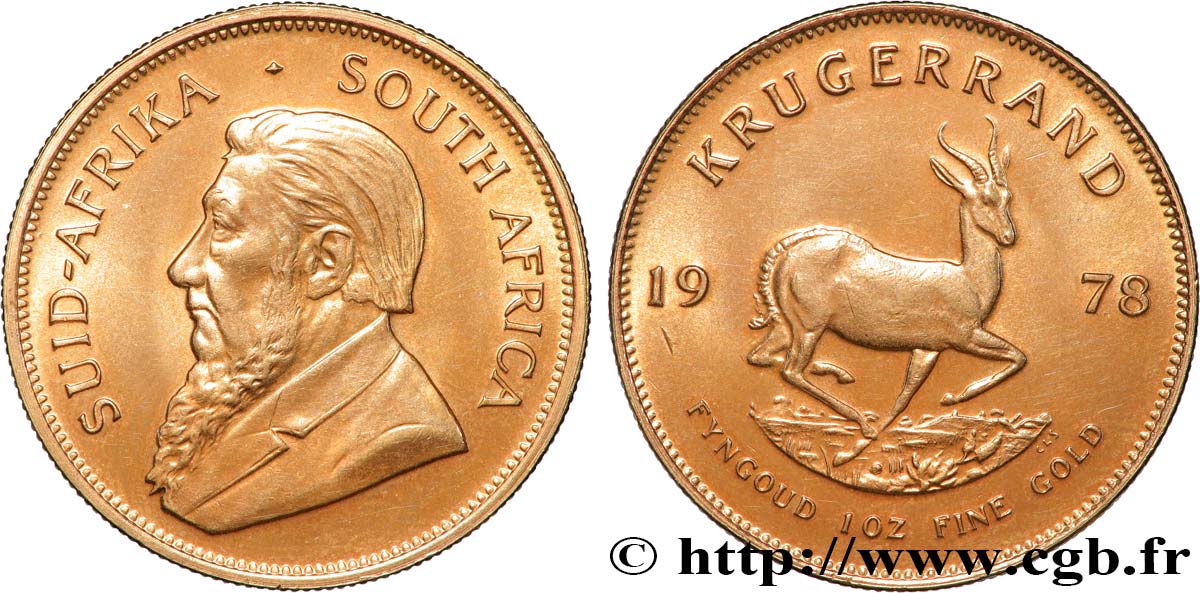 INVESTMENT GOLD 1 Oz 1 Krugerrand Paul Kruger 1978 Pr toria